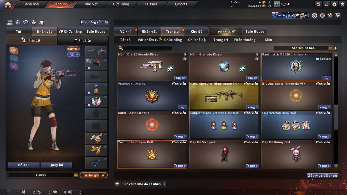 shop acc cf uy tin gia re
